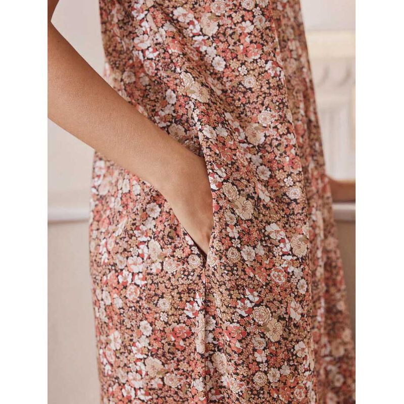 Papinelle Carly Floral Lace Front Maxi Nightie image number 3